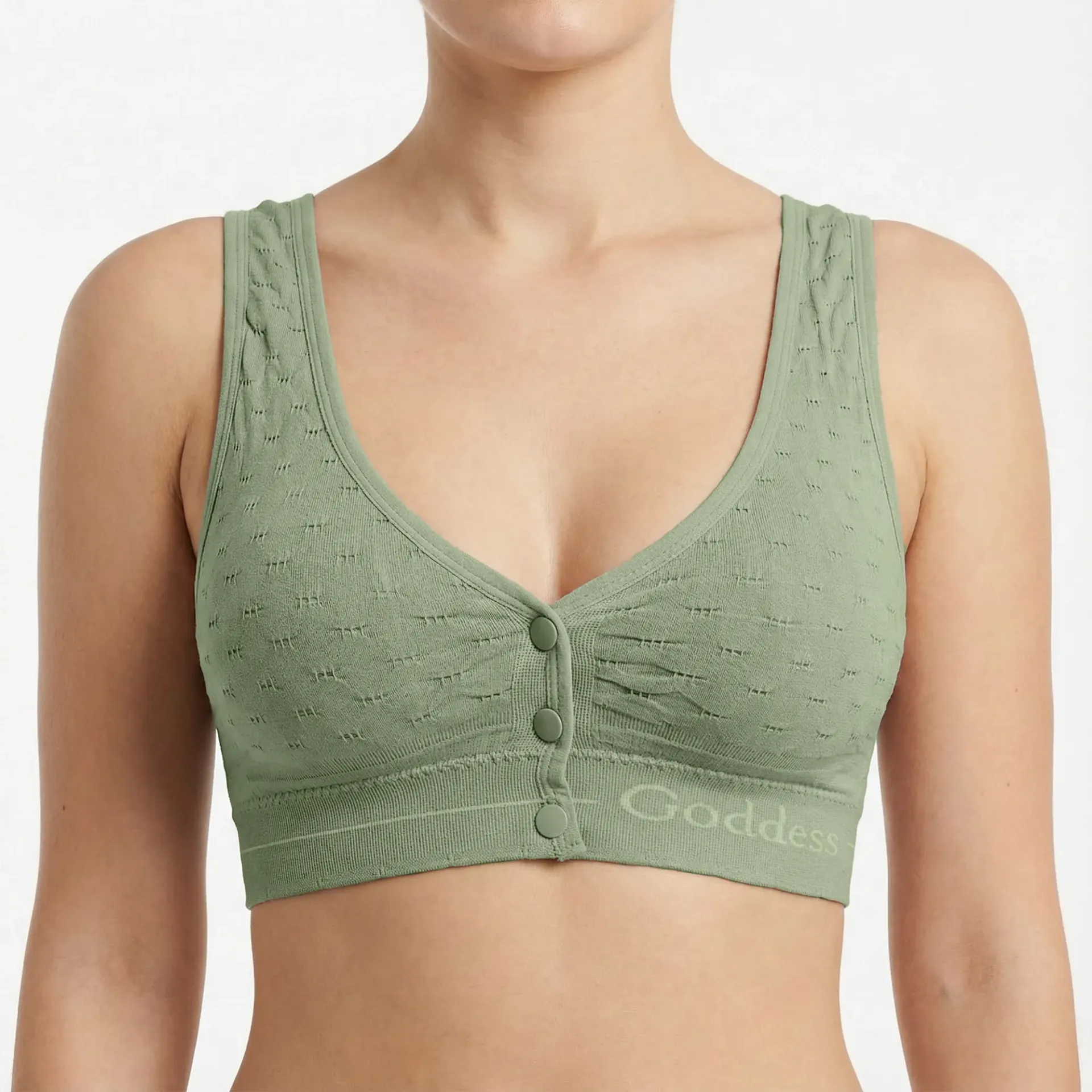 Fronvie – Low-Impact Front-Button Lounge & Sleep Sports Bra