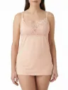 Marvella – Deep Lace Square-Neck Cotton Camisole