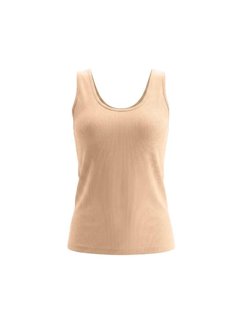 Meriva – Soft Stretch Lycra Jersey Camisole (S, Apricot)