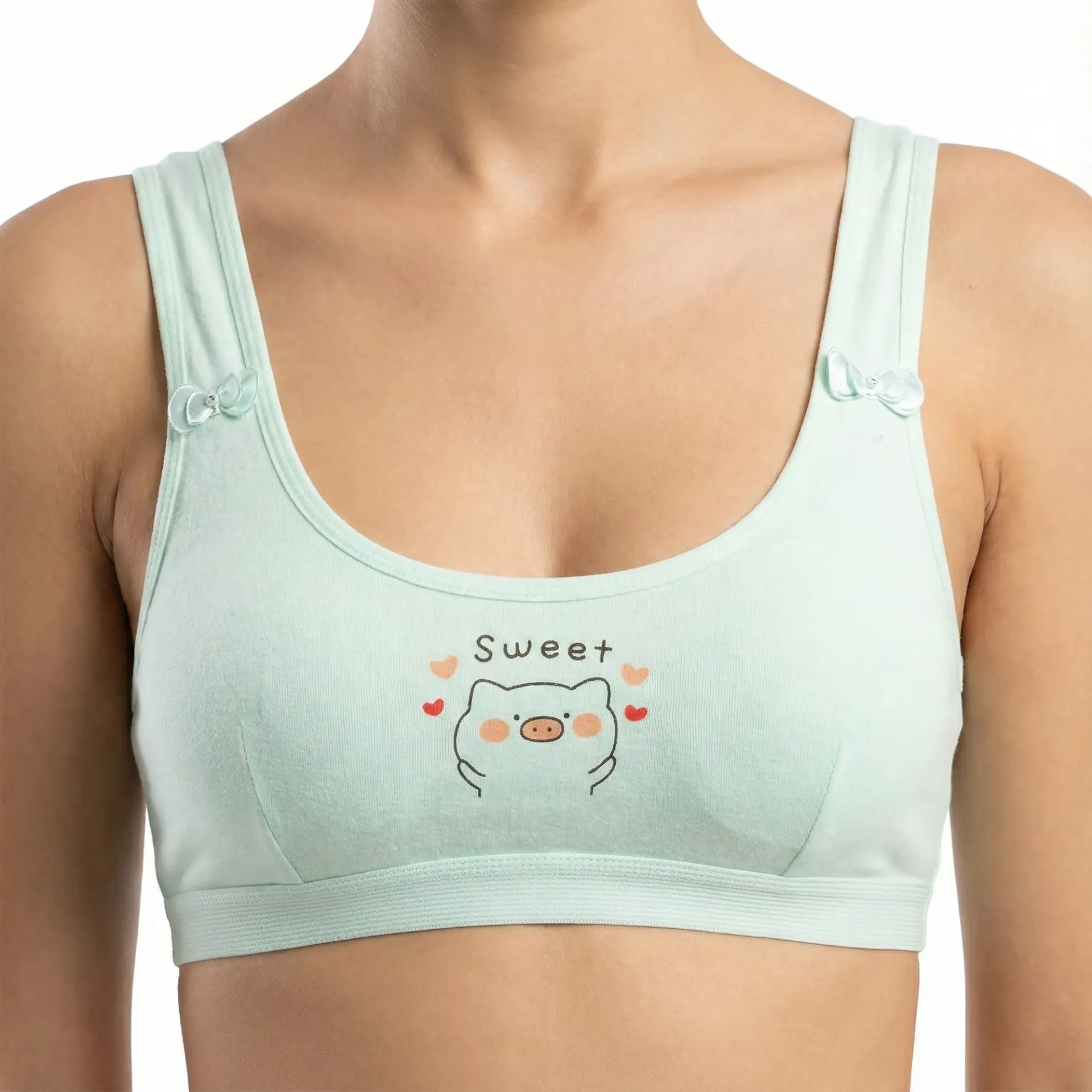 Minaé – Multilayer Soft Cotton Knit BD (S, Pistachio Green)