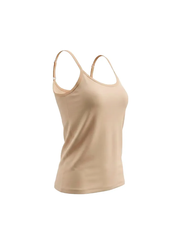 Elenza – Super Soft Stretch Cotton Camisole (S, Apricot)